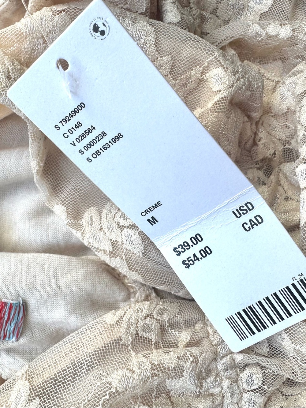 NWT Urban Outfitters Tabitha Lace Top M - Picture 6 of 7
